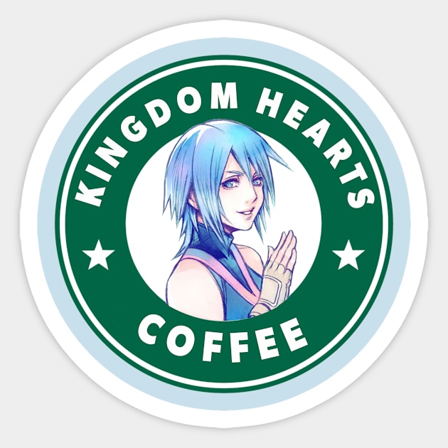 Aqua's Coffee Sticker by sprosick